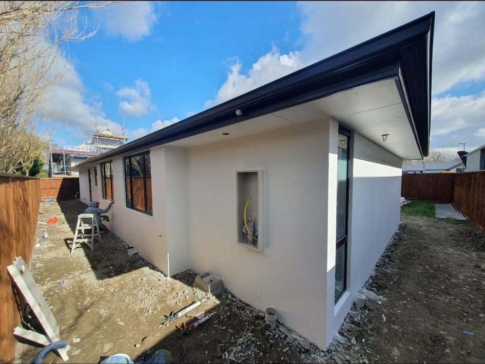 New-build Christchurch home with fresh plaster and paint